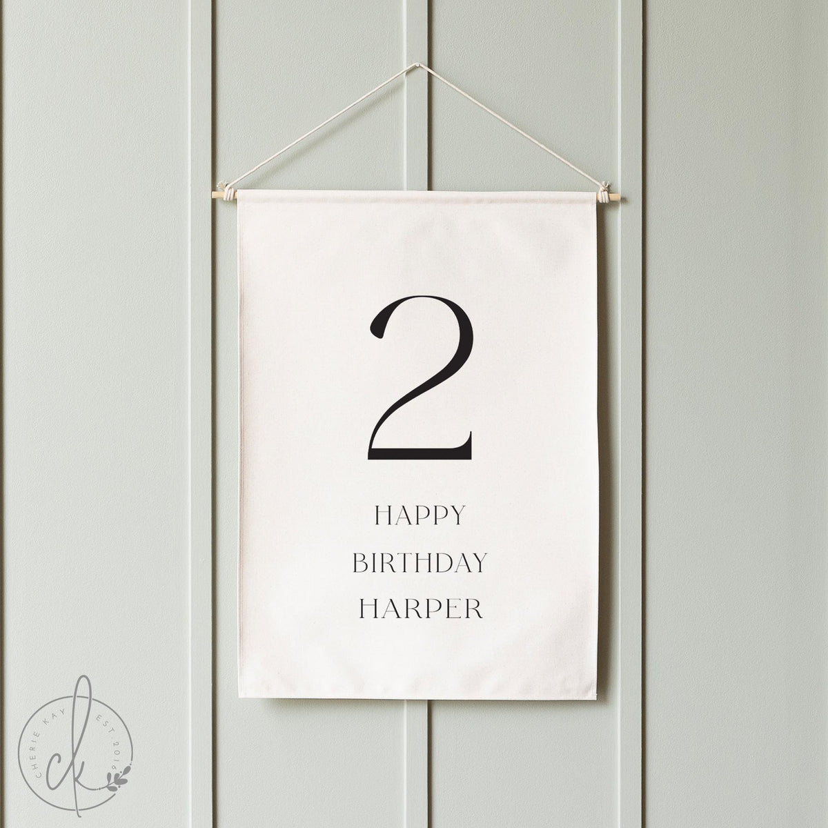 Custom Happy Birthday Canvas Banner | Personalized Age and Name Sign | First Birthday Party Decor | Milestone Celebration Backdrop | 63