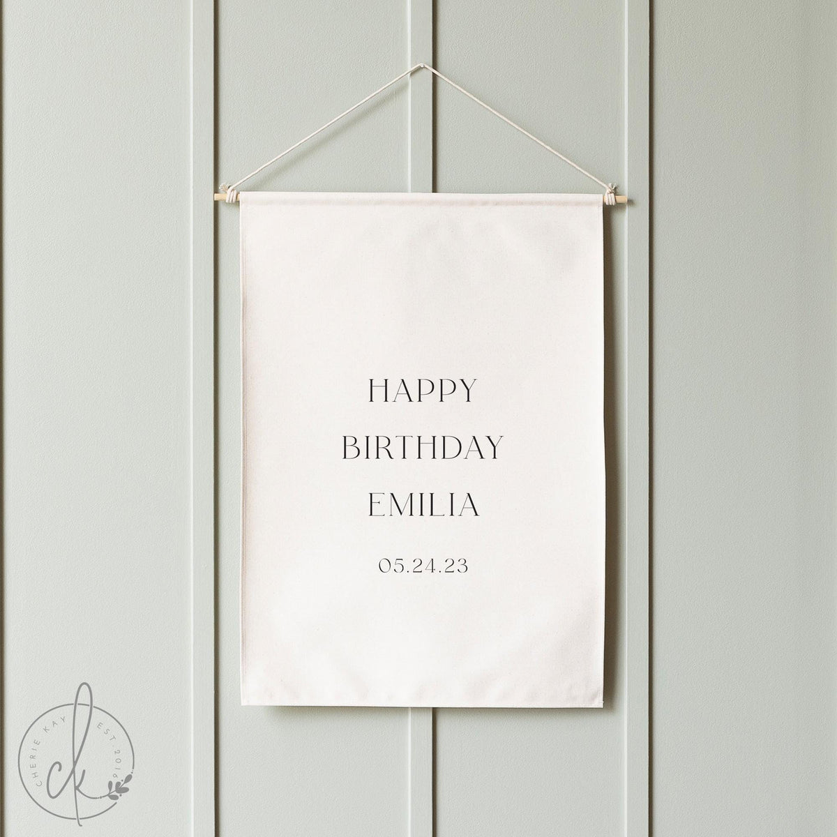 Personalized Happy Birthday Name Banner | Custom Birthday Party Decor | Baby&#39;s First Birthday Sign | Milestone Celebration Backdrop | 64