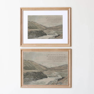 Framed Wall Art with Bible Verse | Christian Home Decor | The Lord Bless You and Keep You | Religious Gift for Living Room | N208