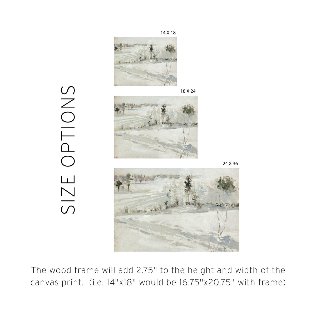 Winter Landscape Painting | Snow-Covered Pine Trees Art | Rustic Christmas Wall Art | Holiday Art Print for Home | N218