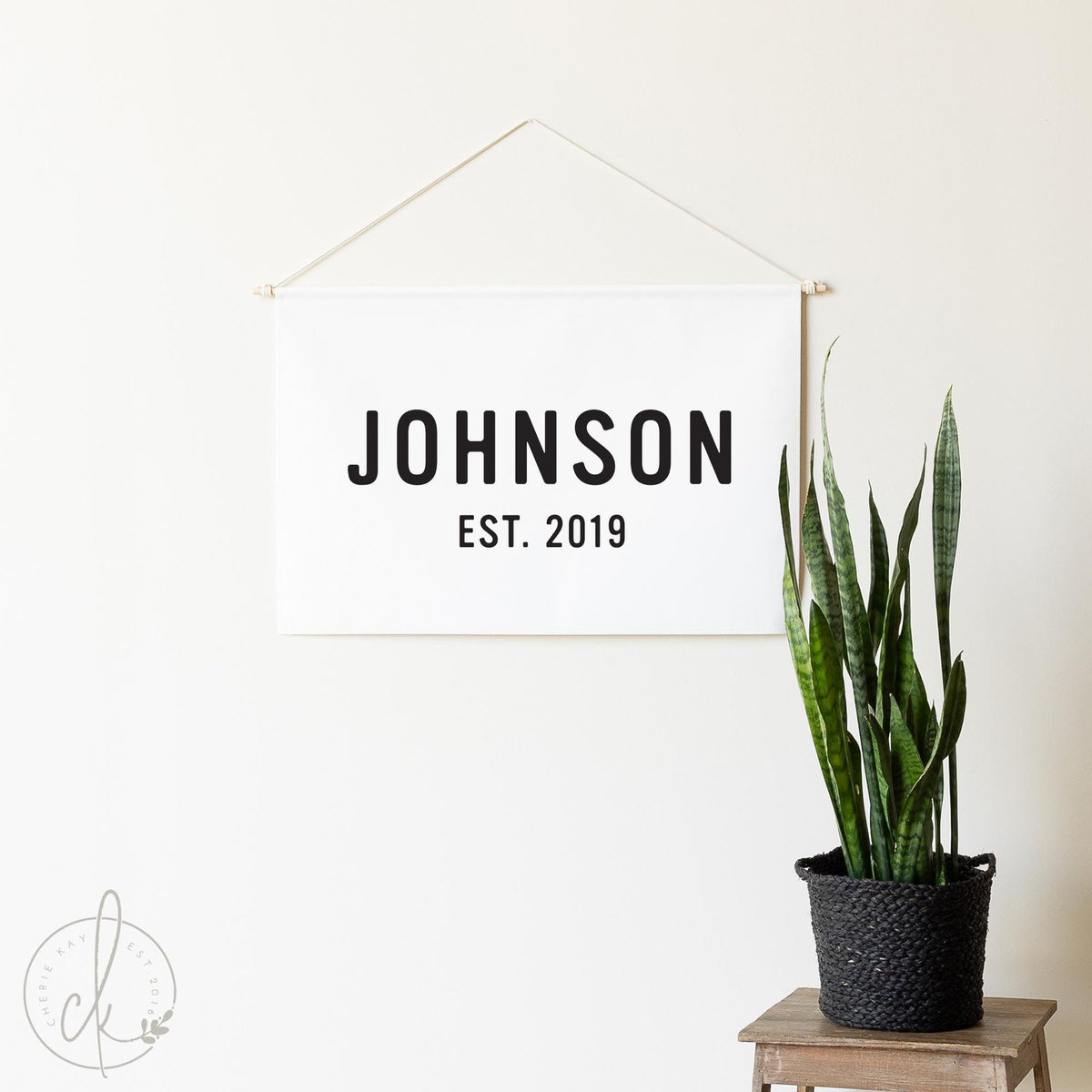 Personalized Family Name Canvas Sign | Custom Wall Decor Established Date Sign | Rustic Home Decor Family Gift | Anniversary Keepsake | 78
