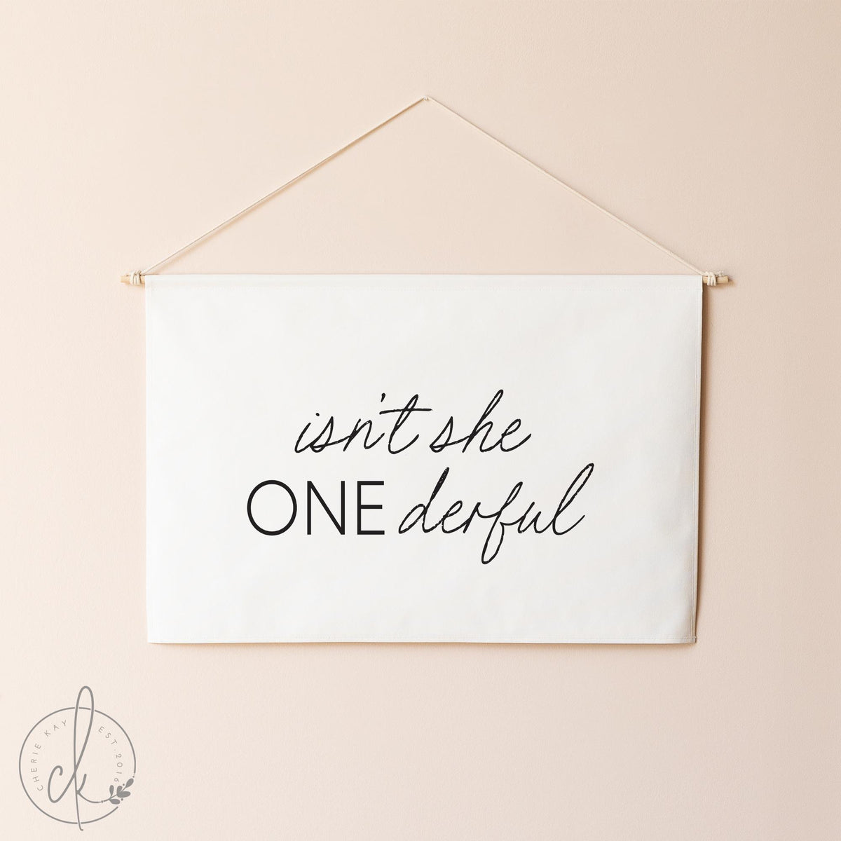 Isn&#39;t She ONEderful Birthday Banner | First Birthday Party Decoration | Girl’s 1st Birthday Photo Prop | Birthday Photo Backdrop | 82