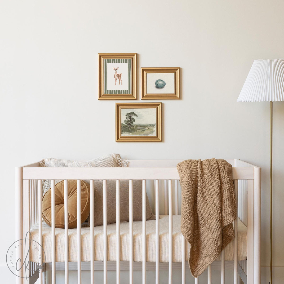 Rustic Woodland Nursery Wall Art Gallery Set | Baby Animal Prints &amp; Nature-Themed Artwork for Baby Boy or Girl Room Decor | G31