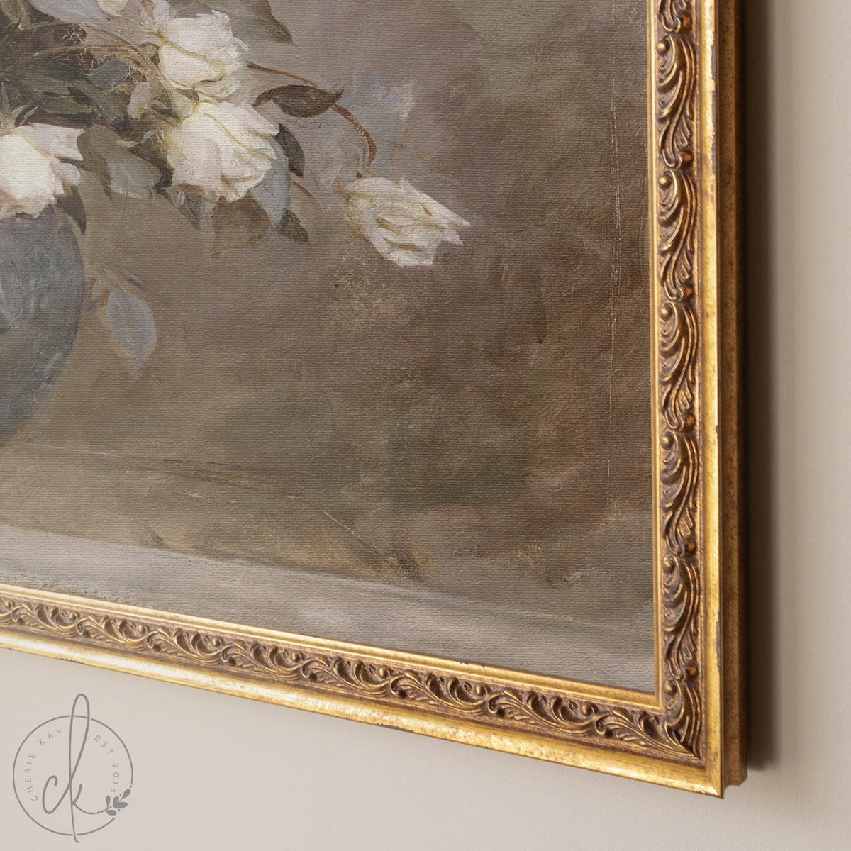 Framed Vintage Botanical Art Print | Antique Floral Print | Still Life Wall Decor | Rose Bouquet Painting | Large Living Room Art | N104