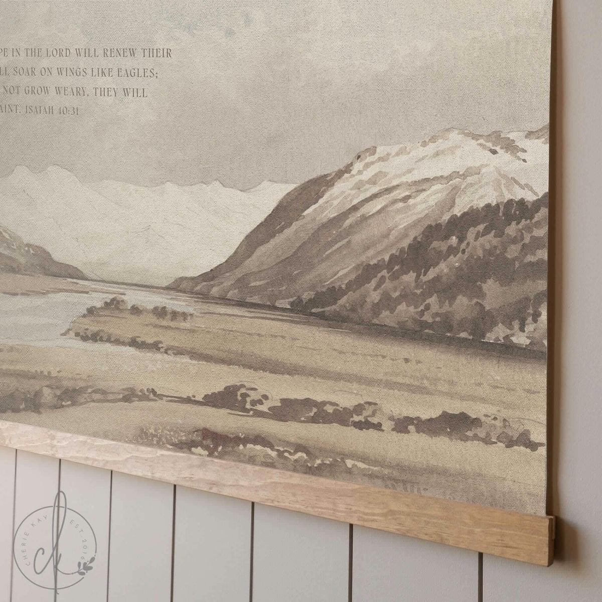 Extra Large Mountain Landscape Tapestry | Rustic Scenic Wall Hanging | T51