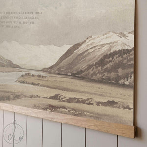 Extra Large Mountain Landscape Tapestry | Rustic Scenic Wall Hanging | T51