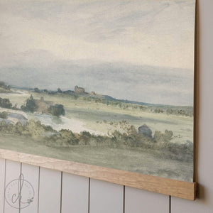 Large Landscape Canvas Tapestry | Vintage Countryside Wall Art | T31