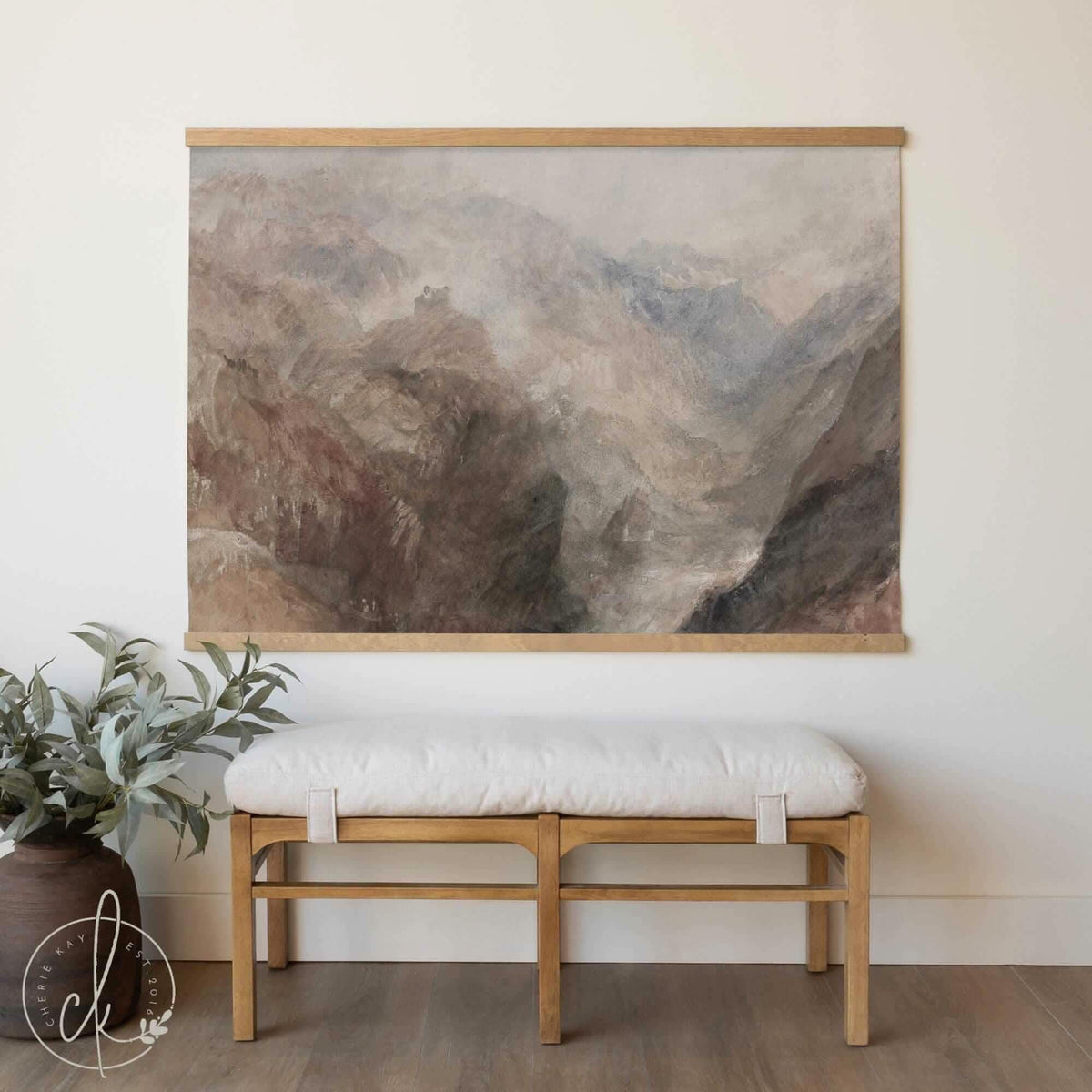 Large Mountain Landscape Canvas Wall Hanging | T1