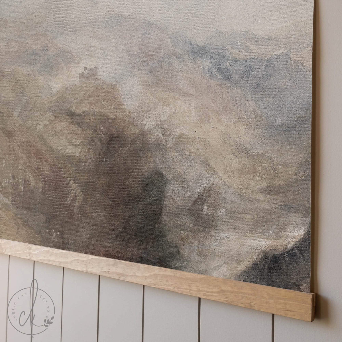 Large Mountain Landscape Canvas Wall Hanging | T1