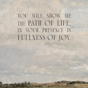 Pastoral Landscape Art | Framed Scripture Wall Decor | Vintage Christian Bible Verse Print | N50