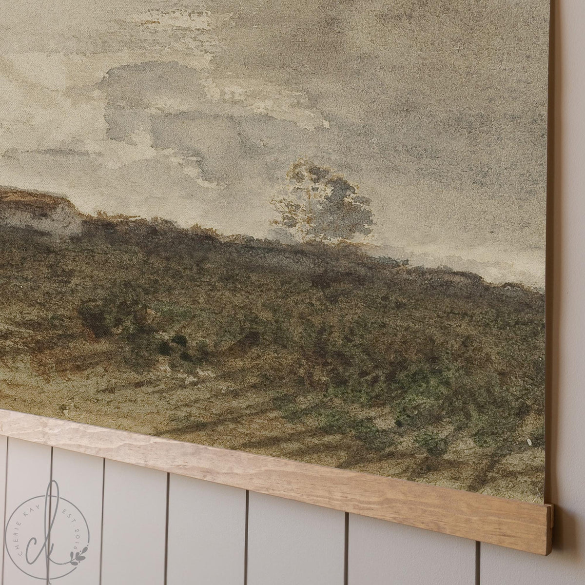 Scripture Wall Art with Psalm 143:8 | Large Canvas Print | Christian Home Decor | Vintage Landscape Art | Faith Wall Art | T70