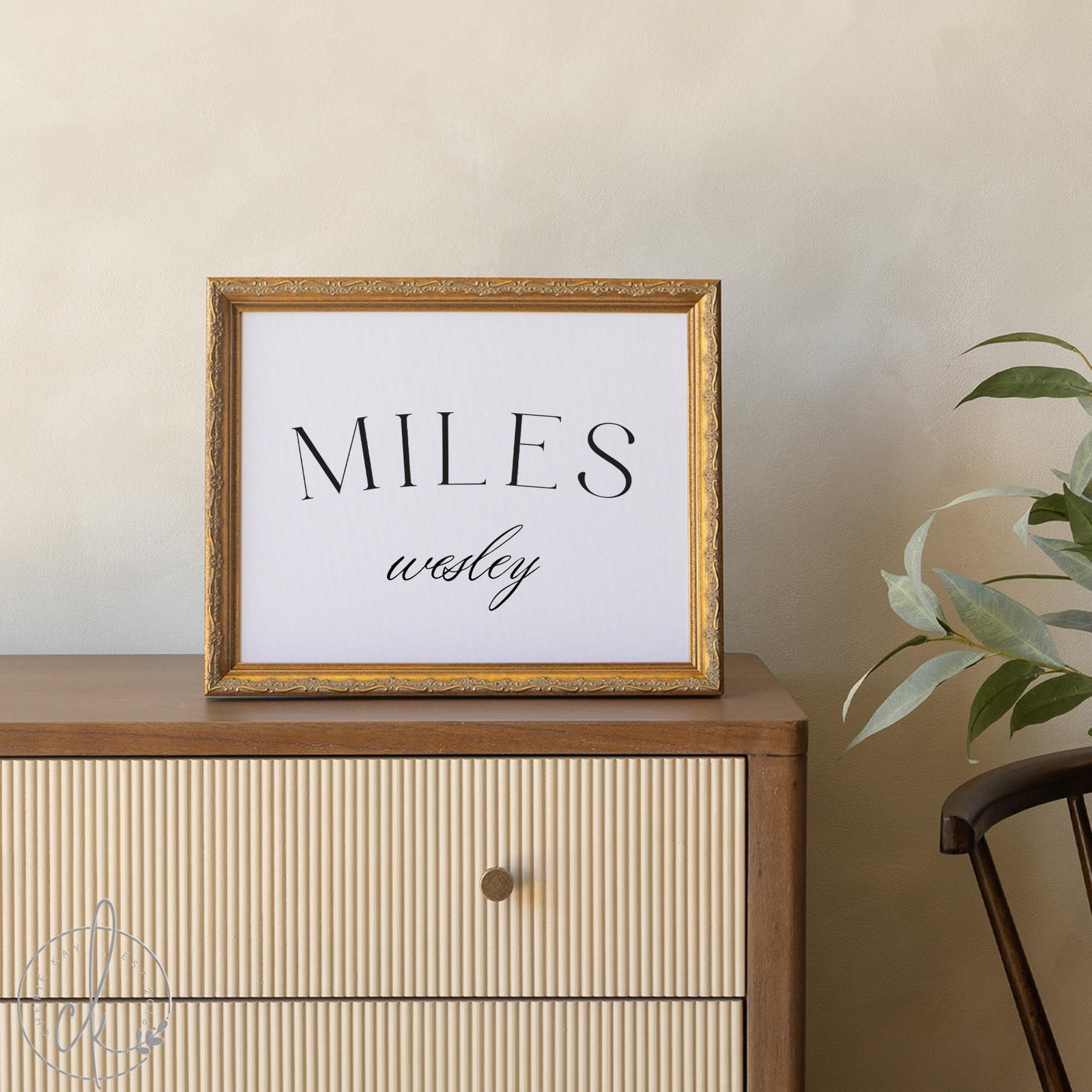 Name Sign for Nursery | Custom Name Wall Art | Framed Nursery Wall Art | Baby Name Canvas Print | Personalized Nursery Sign | N40