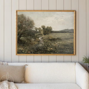 Wall Art With Scripture | Steadfast Love Landscape Print | Lamentations 3:22 | Framed Canvas Art | Christian Home Decor | N88