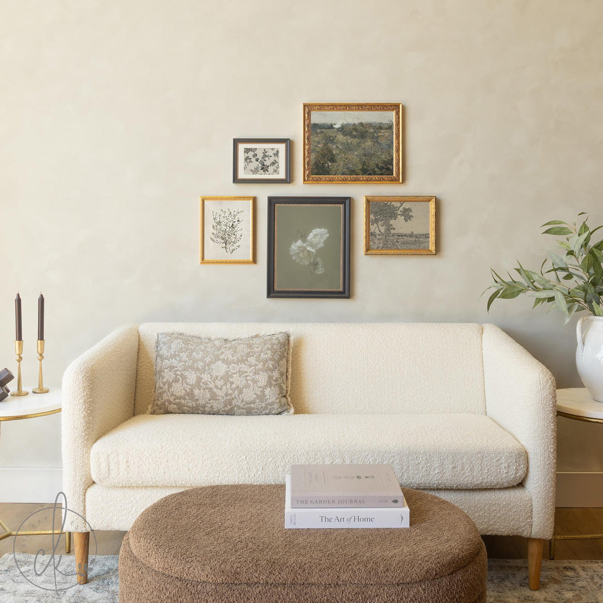 Gallery Wall Frame Set | Vintage Botanical and Landscape Wall Art | G41