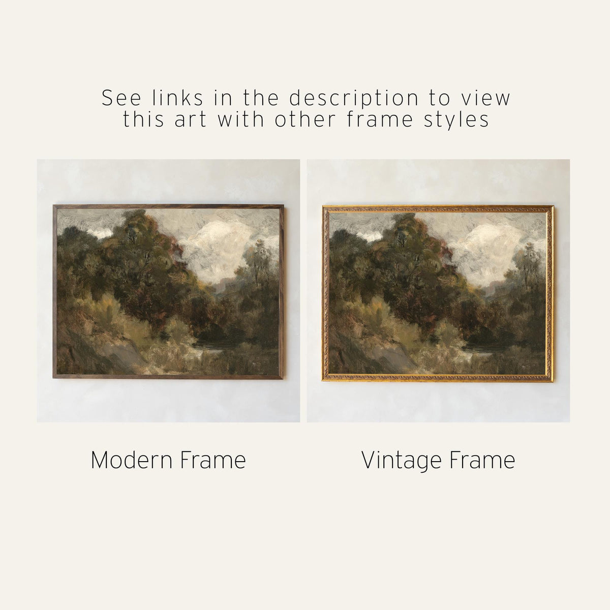Oversized Wall Art | Impressionist Landscape Canvas Tapestry | Large Wall Art for Living Room | Extra Large Horizontal Wall Decor | T80
