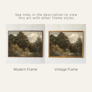 Oversized Wall Art | Impressionist Landscape Canvas Tapestry | Large Wall Art for Living Room | Extra Large Horizontal Wall Decor | T80