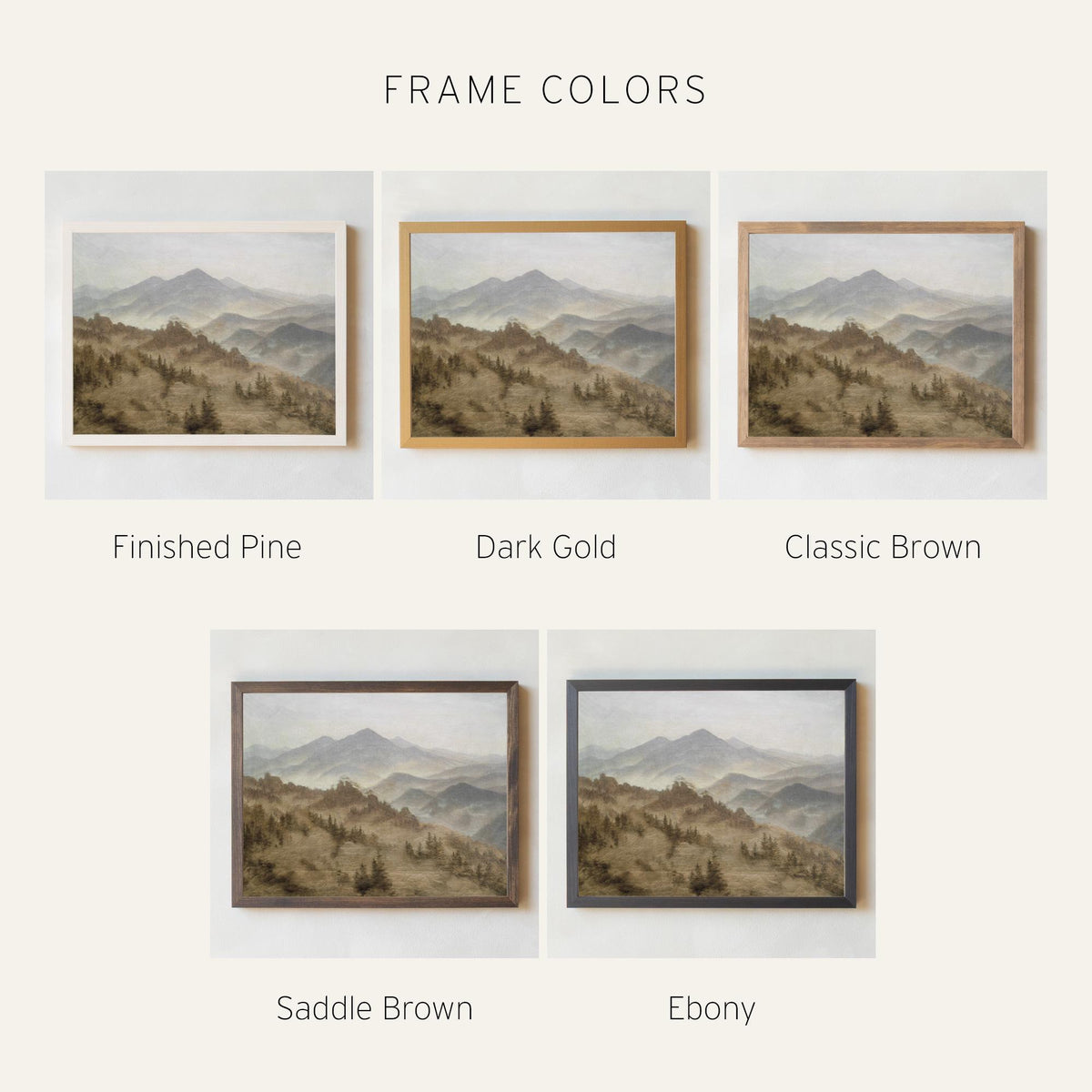 Mountain Scene Painting | Large Wall Art for Living Room | Framed Landscape Canvas | Oversized Nature Wall Decor | Bedroom Wall Art | N229
