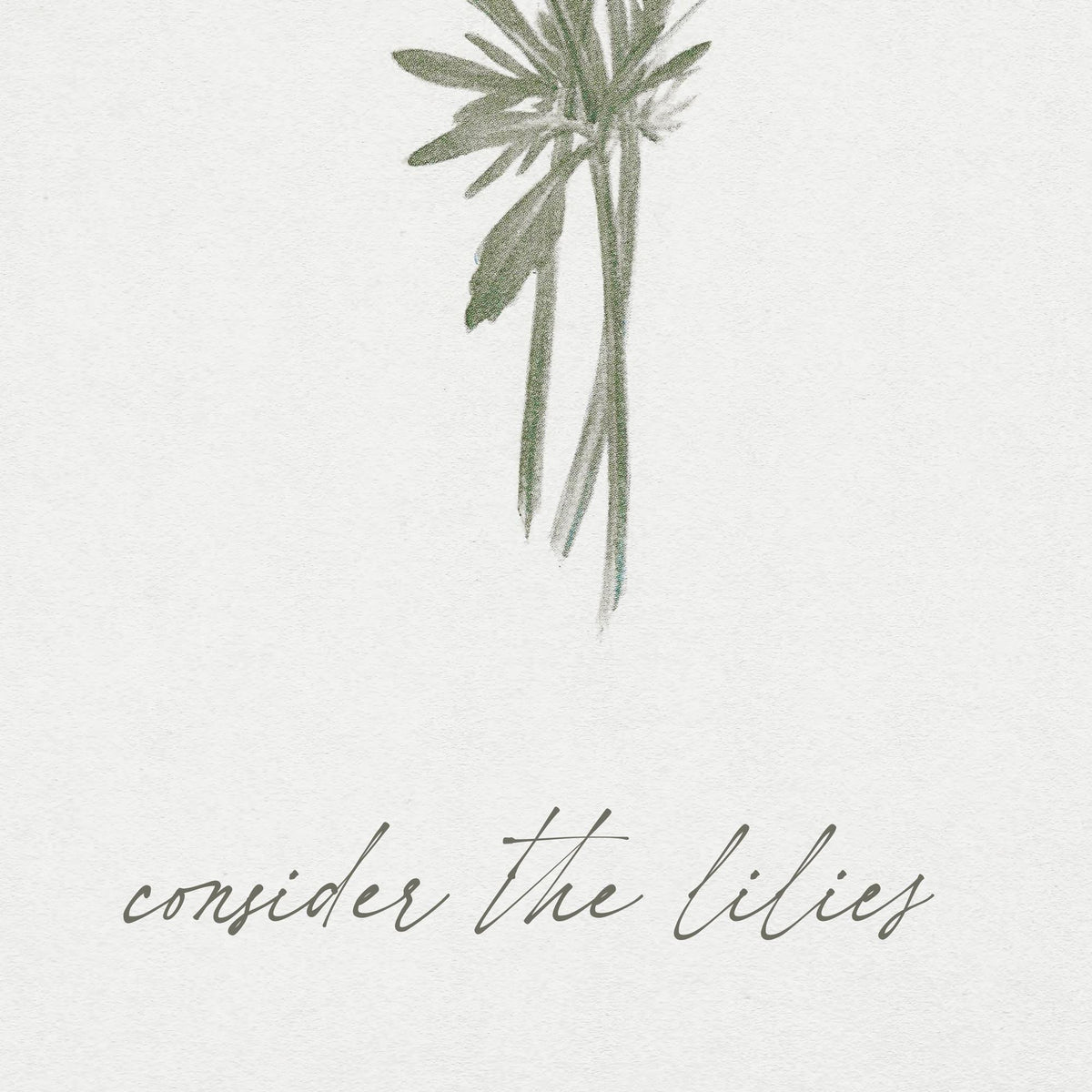Consider the Lilies Wall Art | Scripture Wall Art with Bible Verse | Floral Botanical Christian Wall Decor | Large Entryway Artwork | N239