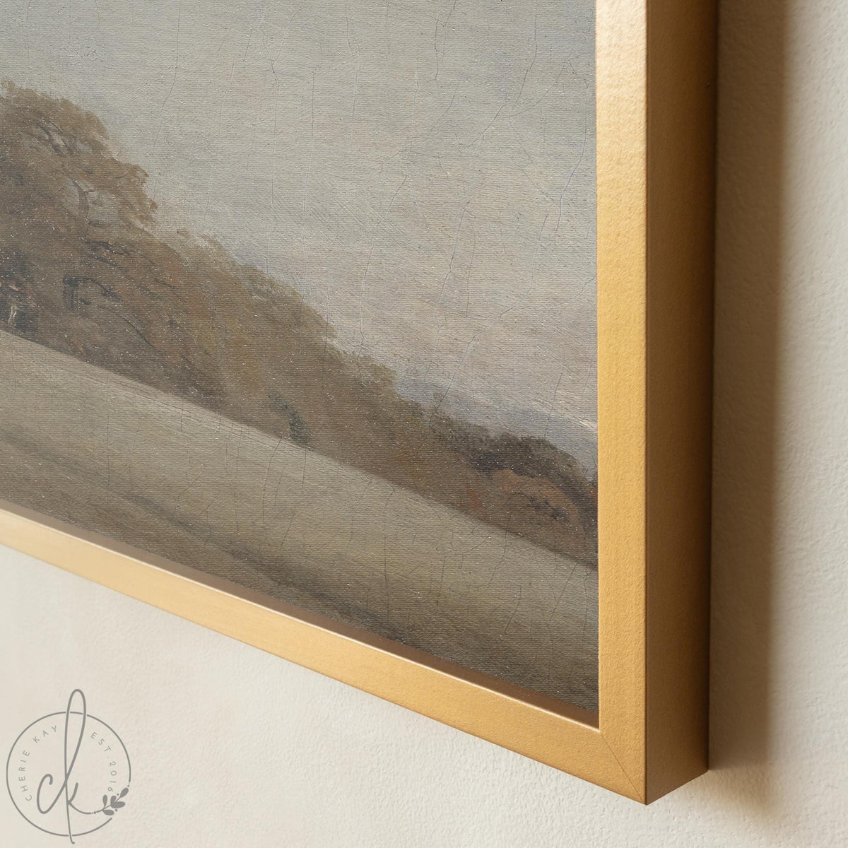 Autumn Landscape Painting | Fall Landscape Painting with Natural Wood Frame | Canvas Wall Art | Fall Wall Decor for Living Room | N228