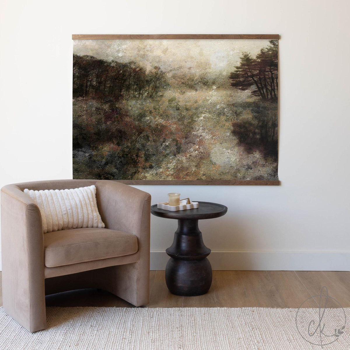 Abstract Floral Wall Art | Large Floral Canvas Wall Art | Wildflower Field Painting | Modern Floral Wall Art for Living Room | T84