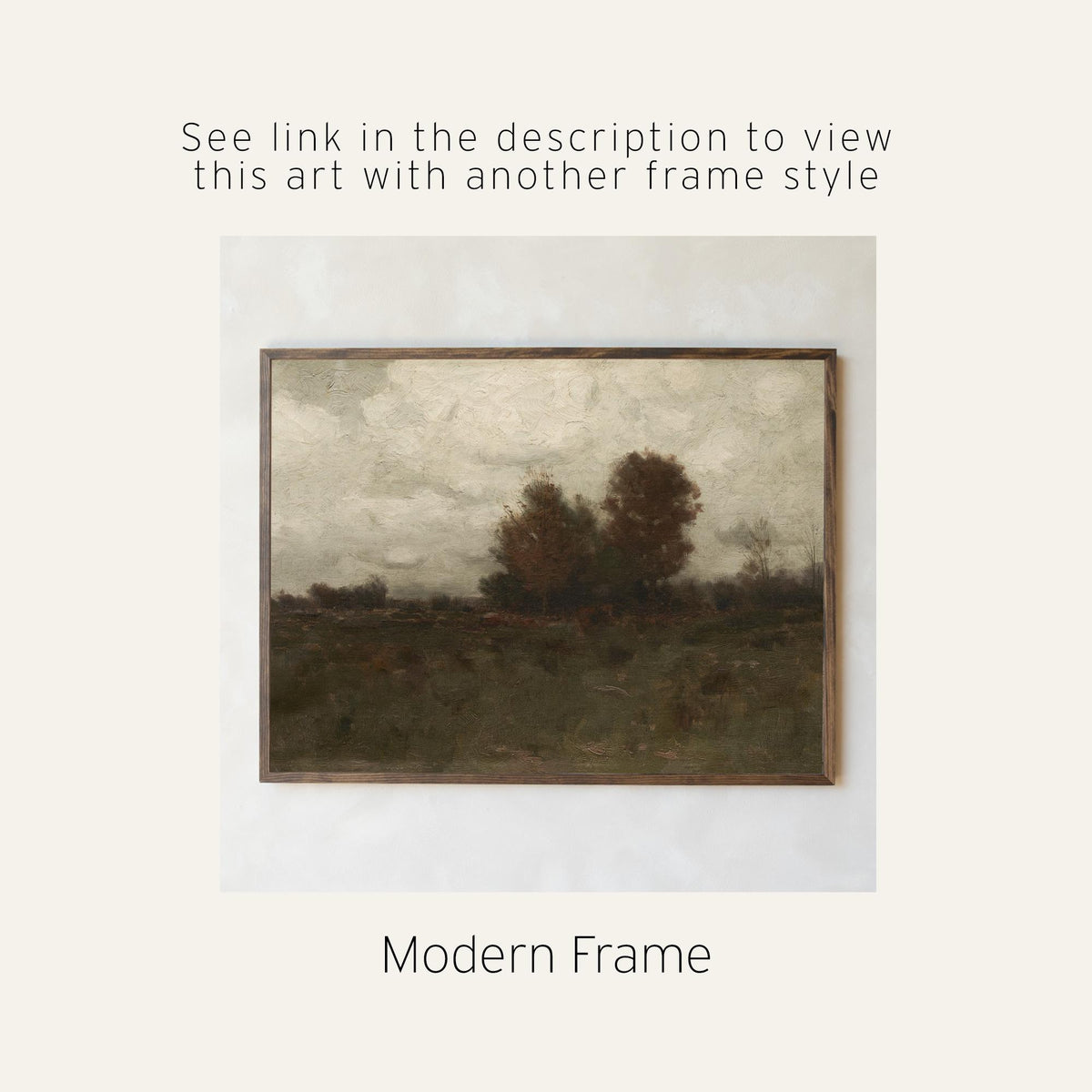 Fall Landscape Wall Art | Large Landscape Wall Art for Living Room | Autumn Landscape Painting | Moody Landscape Wall Hanging | T93