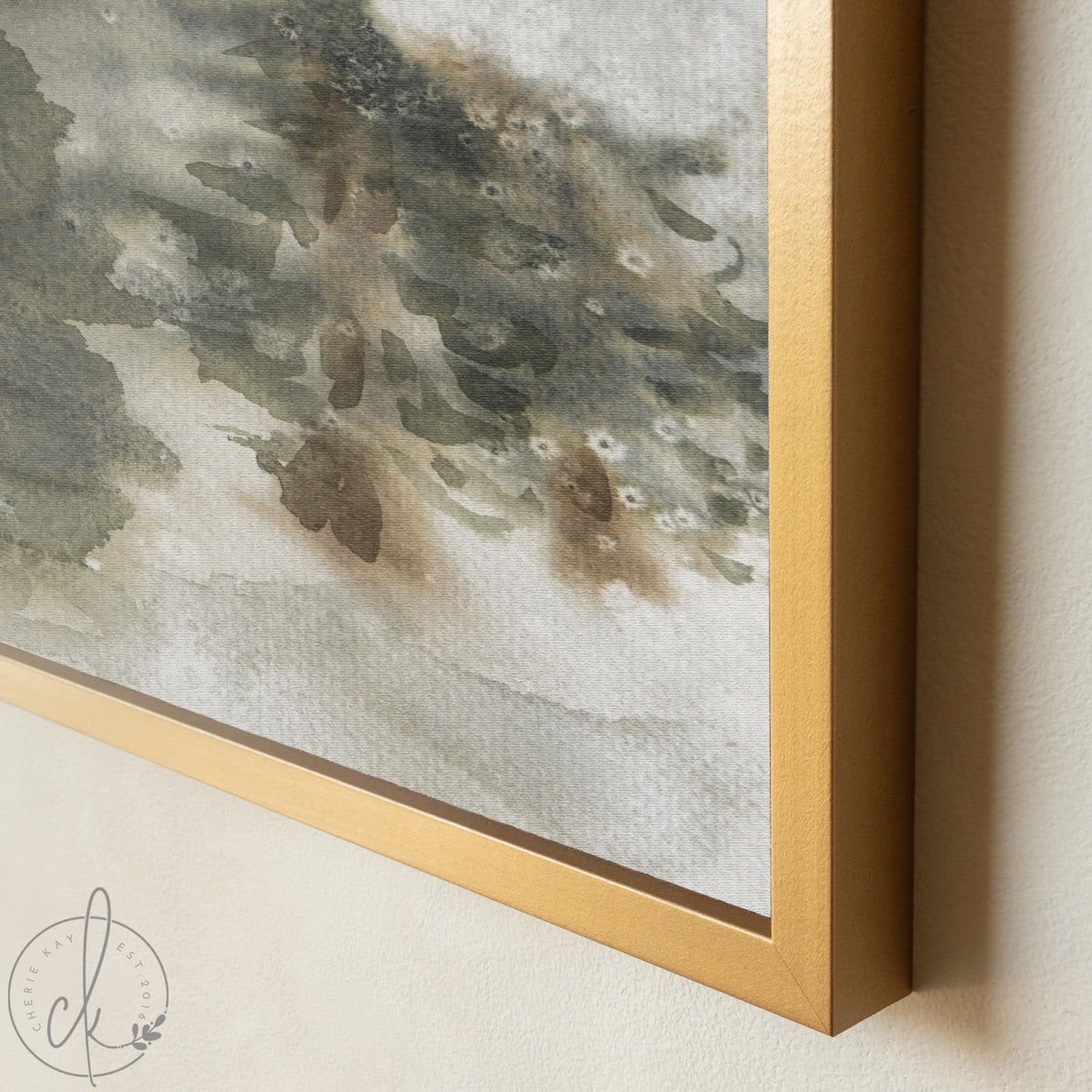 Pine Tree Wall Art | Winter Landscape Painting | Christmas Artwork | Large Framed Canvas Wall Decor | Snowy Forest Wall Art | N200