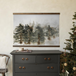 Christmas Tree Wall Art | Holiday Wall Decor | Winter Wall Art | Large Canvas Wall Hanging | Oversized Wall Art | T99