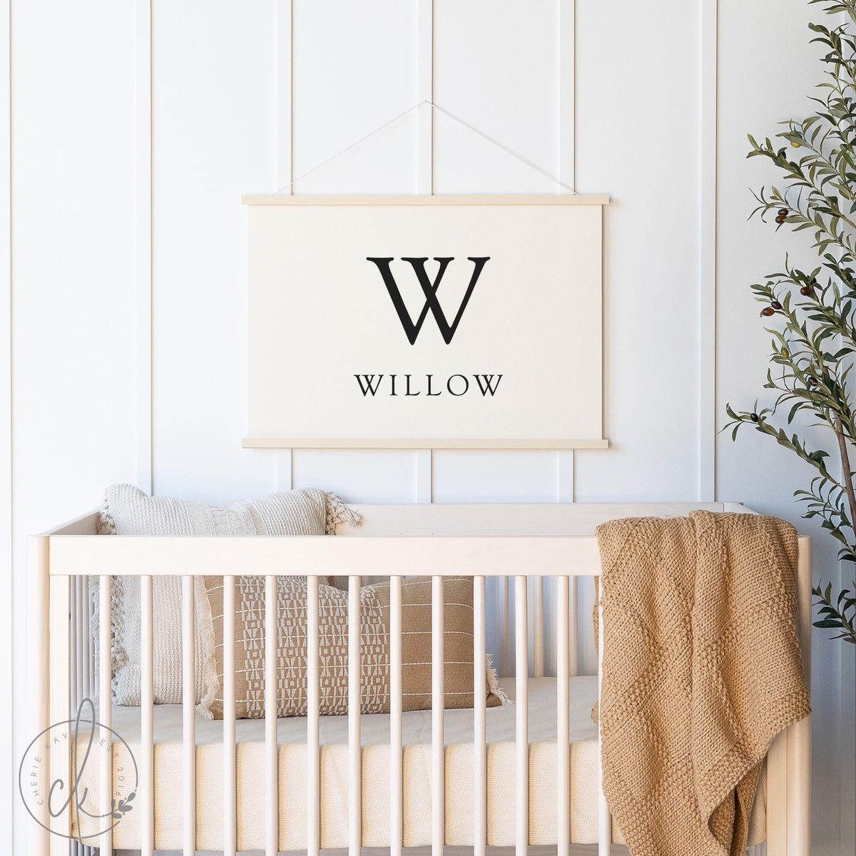 Nursery Name Sign | Personalized Initial Wall Hanging | Baby Room Decor | 44