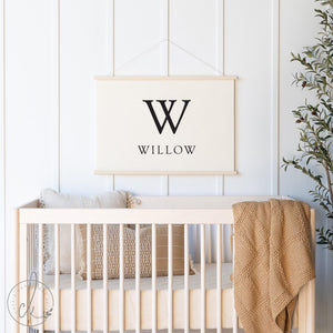 Nursery Name Sign | Personalized Initial Wall Hanging | Baby Room Decor | 44