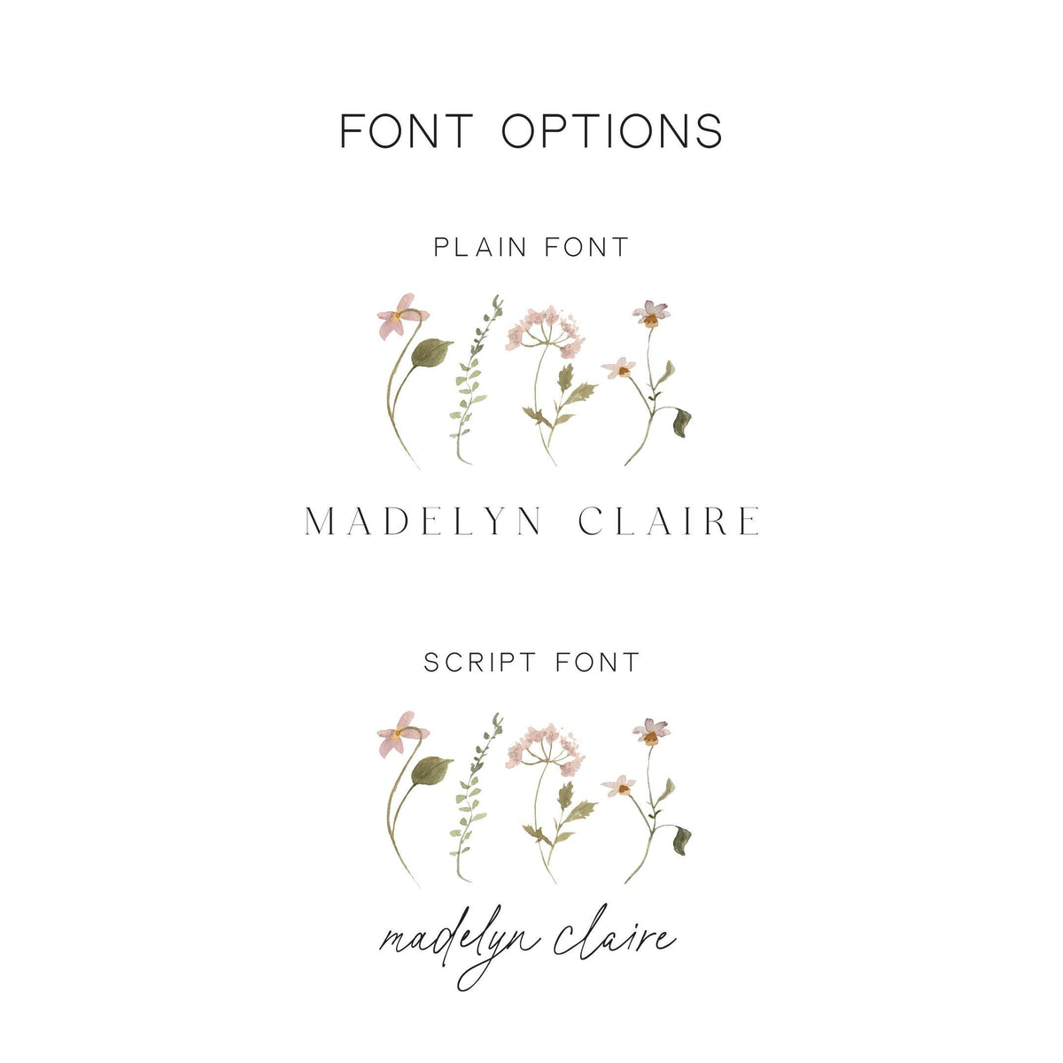 Floral Nursery Decor | Personalized Name Wall Art | Botanical Nursery Hanging | 84