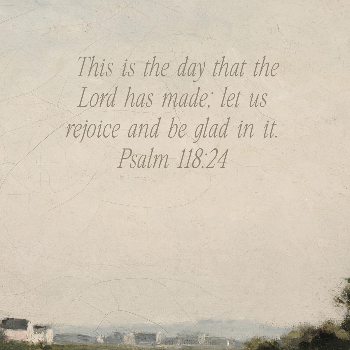 Large Scripture Wall Art | Psalm 118:24 Canvas Tapestry | T109