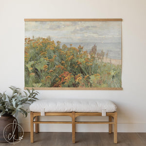 Floral Wall Art | Large Canvas Flower Landscape | T112