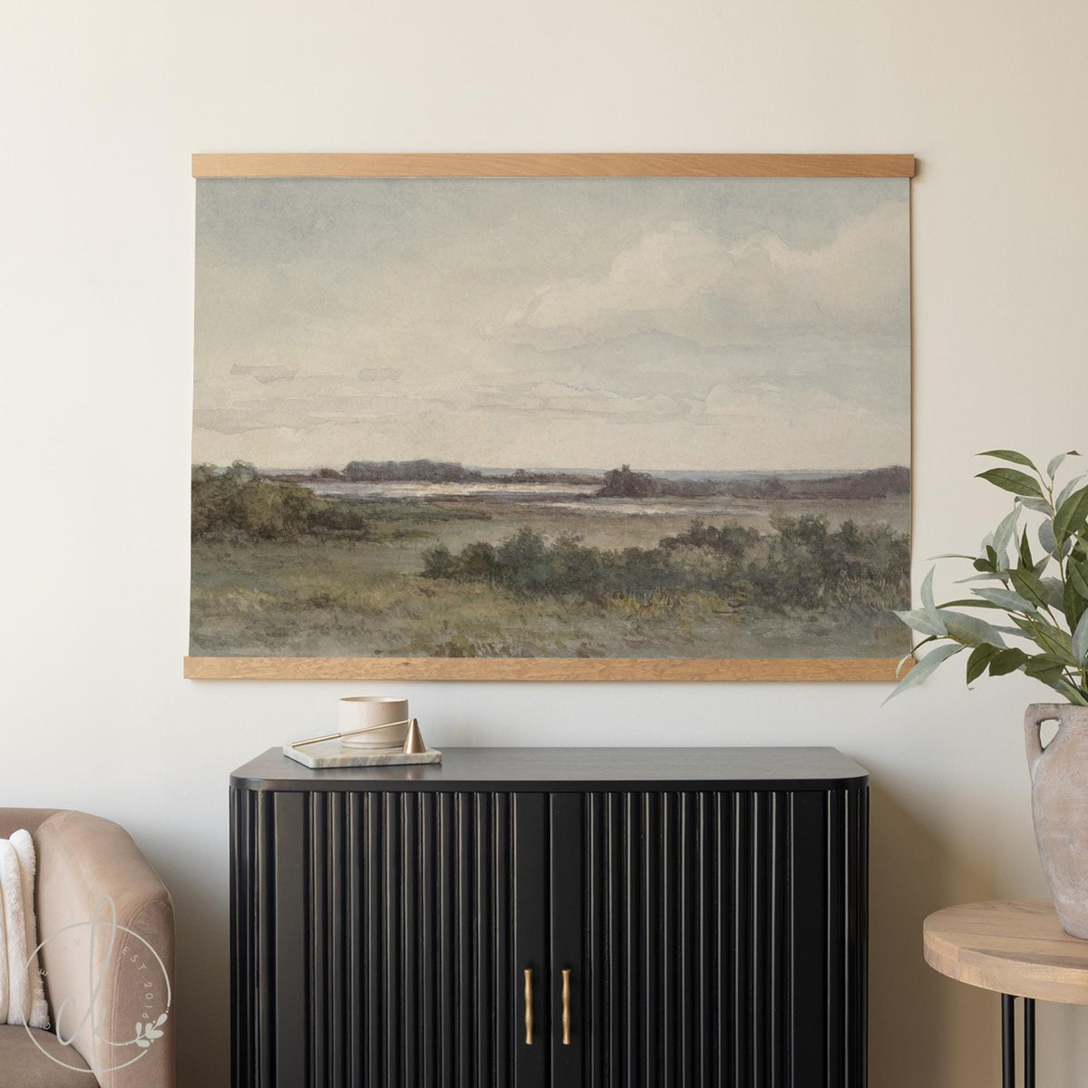 Large Canvas Wall Art | Numbers 6:24-26 Scripture Landscape Tapestry | T103