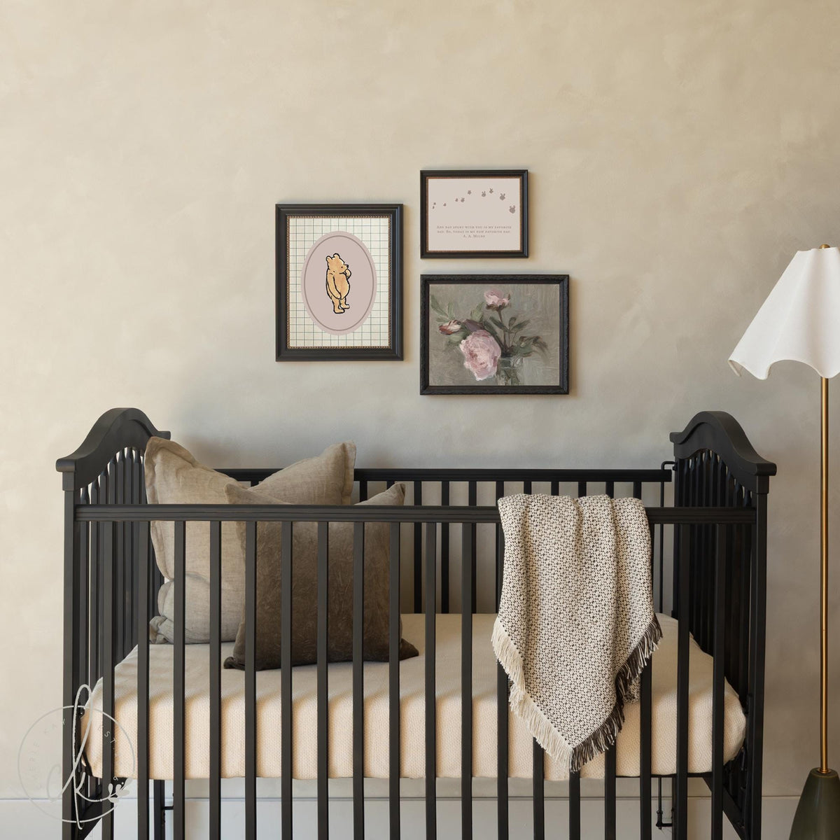 Winnie the Pooh Nursery Wall Art | Vintage Baby Room Gallery Wall | G36