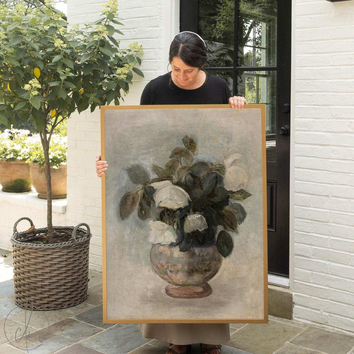 Framed Floral Print | Vintage Botanical Wall Art | N80