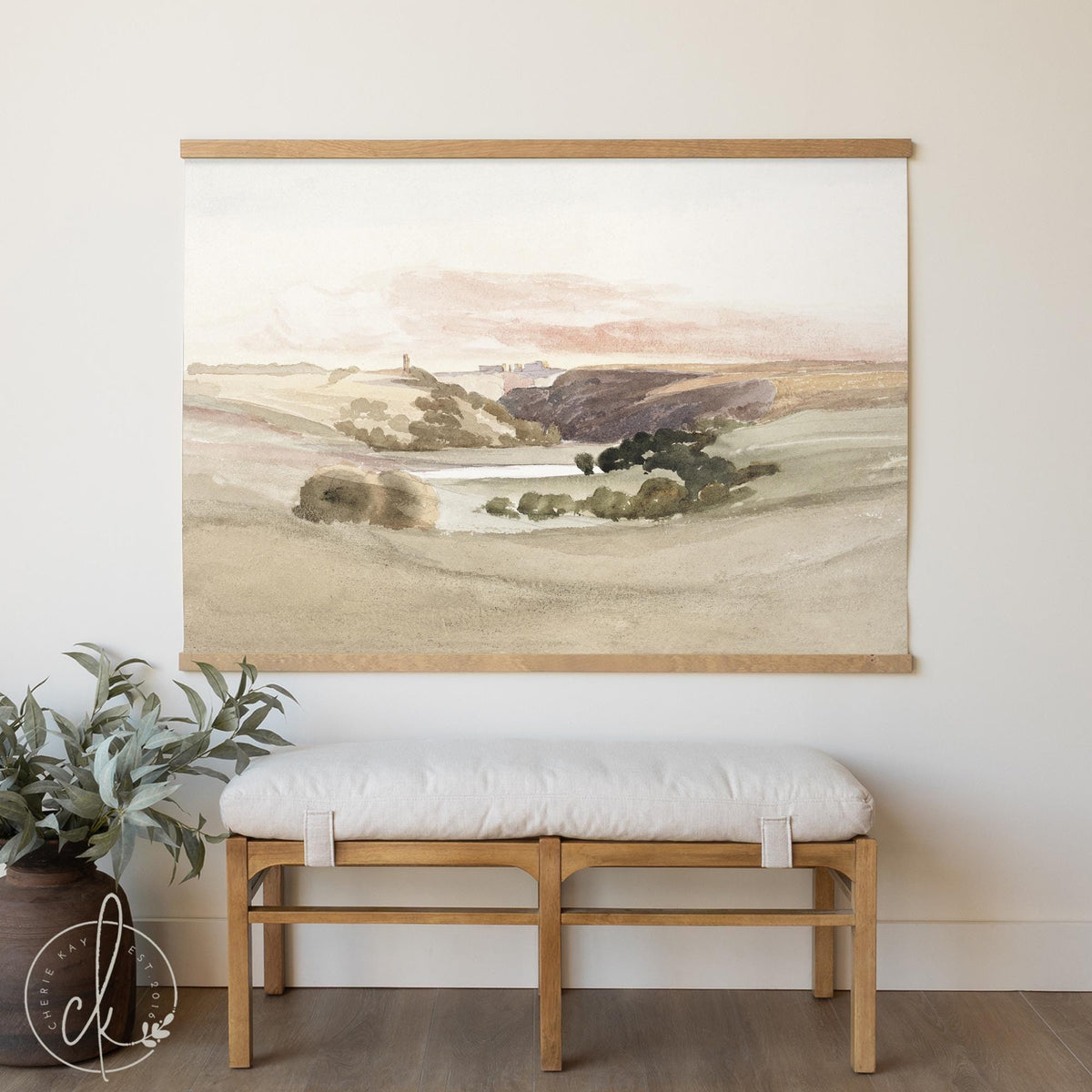 Christian Home Decor | Lamentations 3:22 Landscape Canvas Tapestry | T119