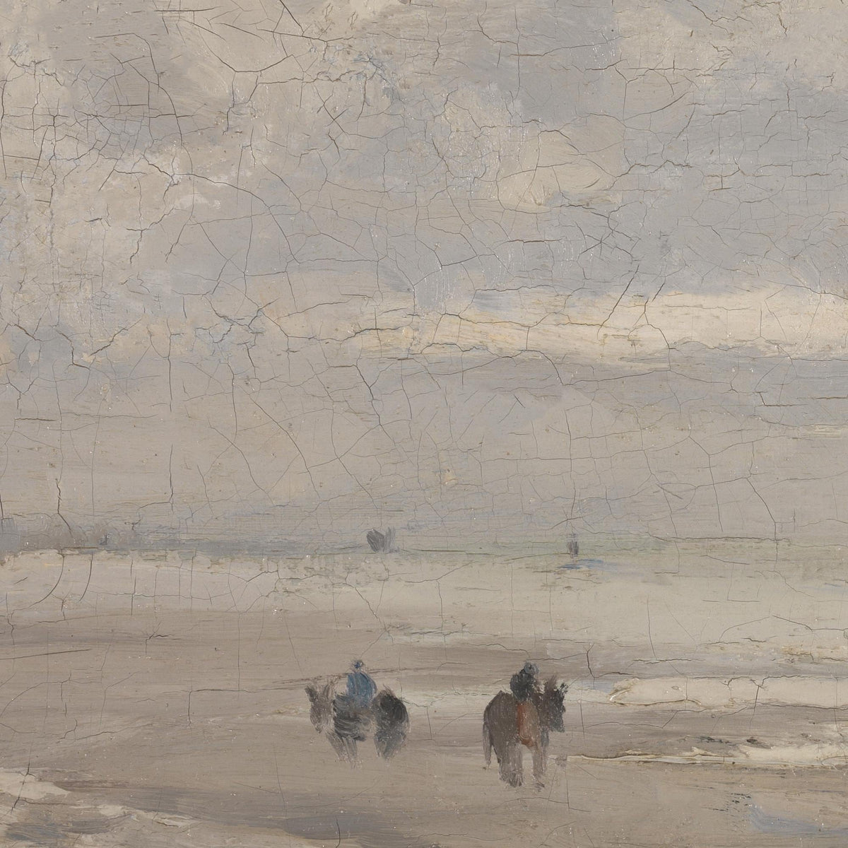 Vintage Coastal Art | Framed Beach Landscape Wall Decor | N11