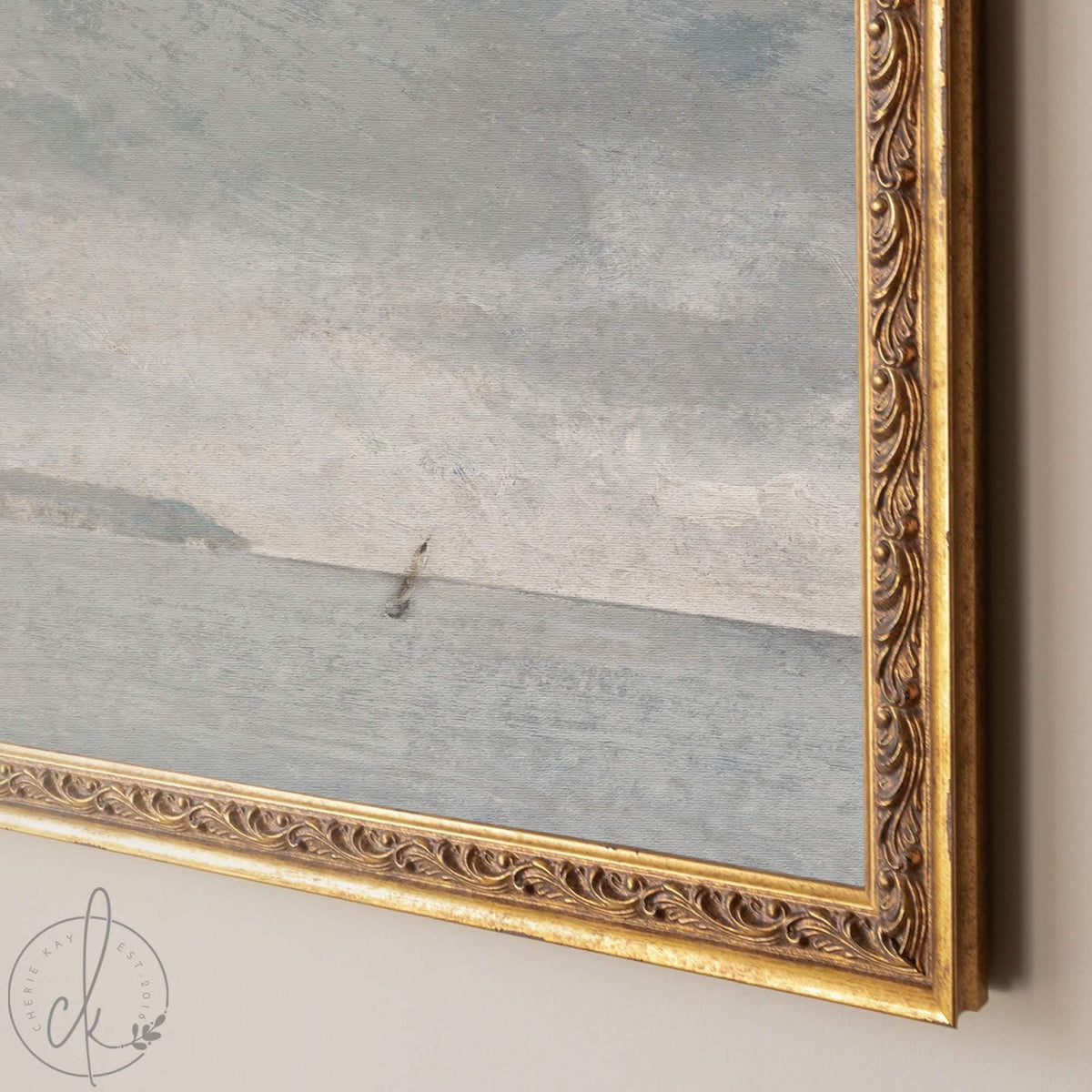 Nautical Wall Decor | Framed Coastal Seascape Painting | N19