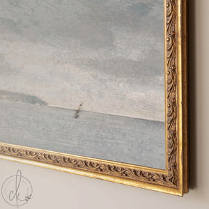 Nautical Wall Decor | Framed Coastal Seascape Painting | N19