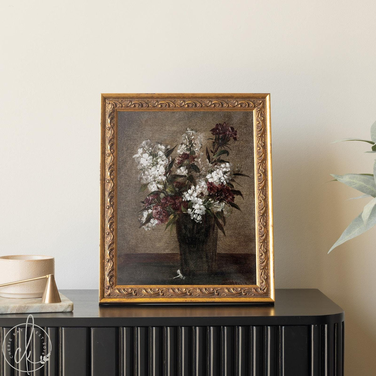 Vintage Botanical Painting | Flower Bouquet Wall Art | N206