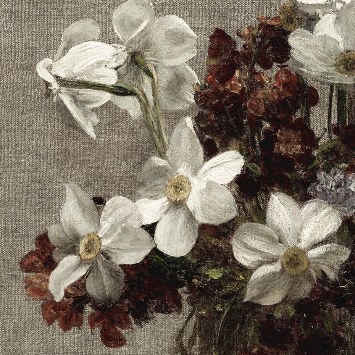 Vintage Floral Wall Art | Framed Flower Painting | N97