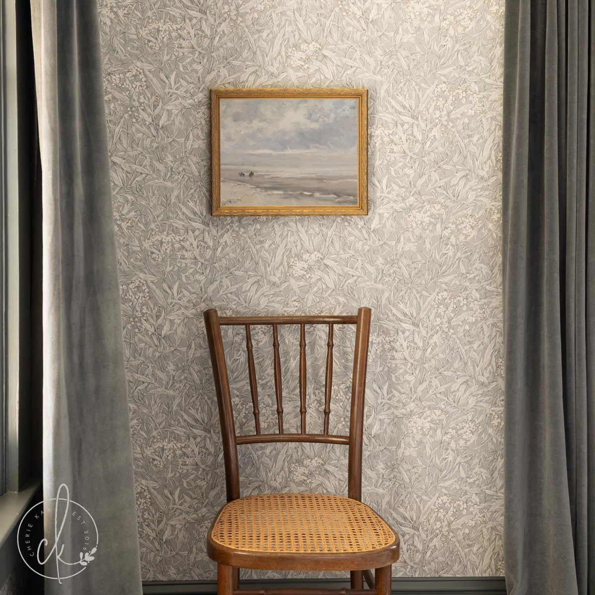 Vintage Coastal Art | Framed Beach Landscape Wall Decor | N11