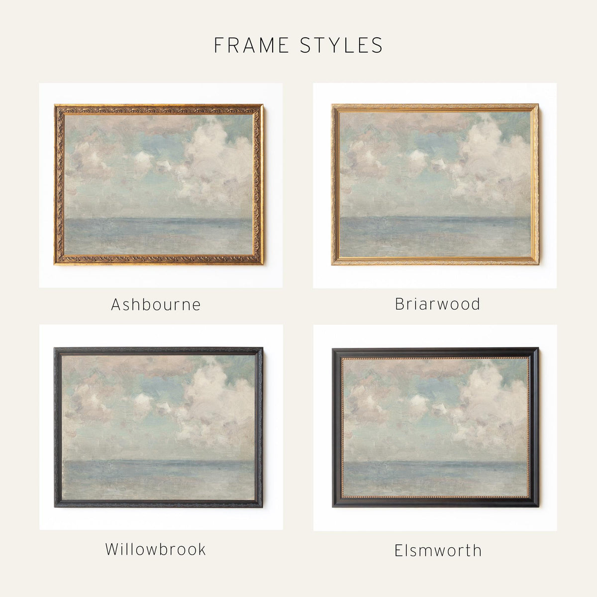 Vintage Seascape | Framed Coastal Wall Art | N13