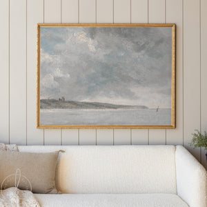 Nautical Wall Decor | Framed Coastal Seascape Painting | N19