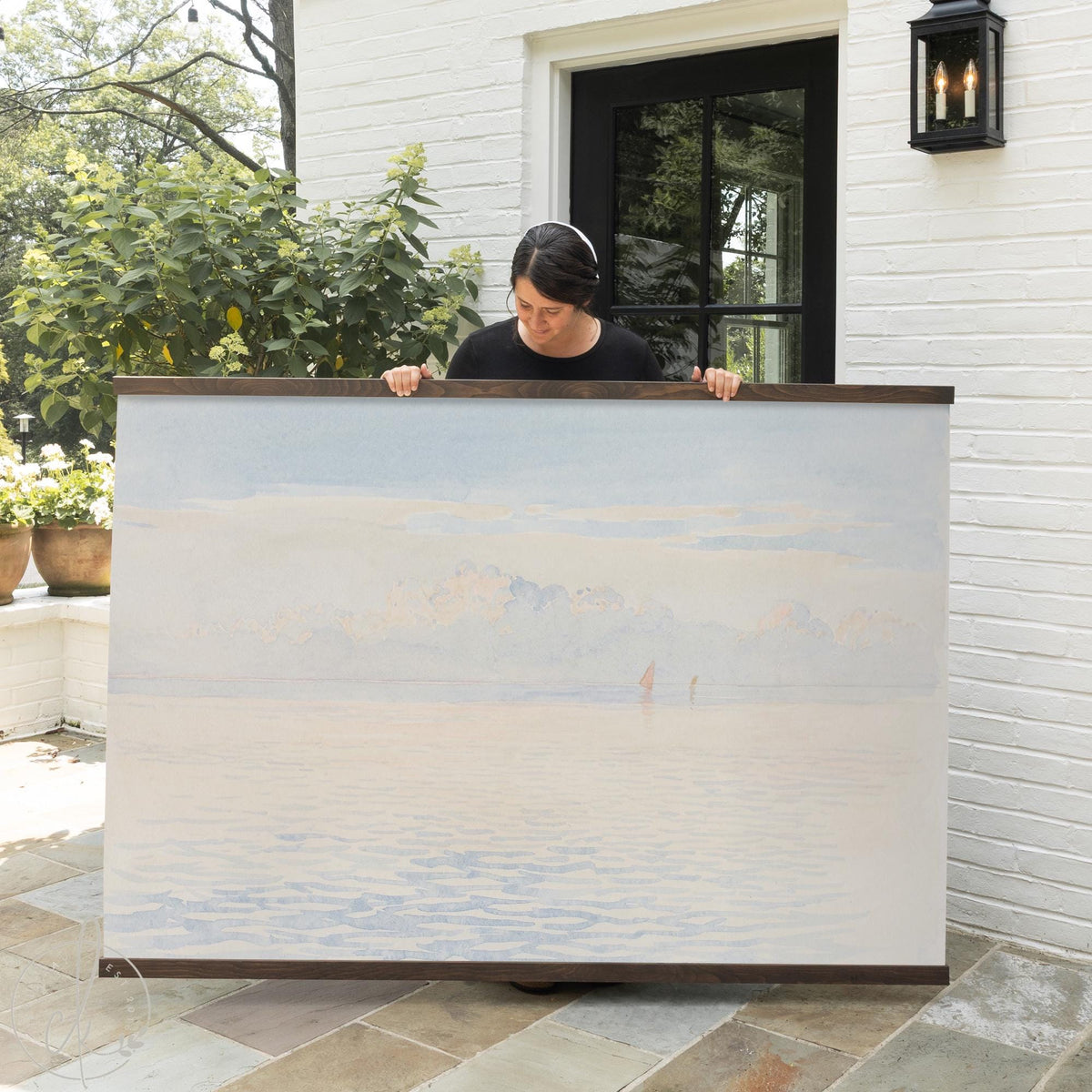 Large Coastal Wall Art Canvas Tapestry | Seascape Ocean Wall Hanging | T117