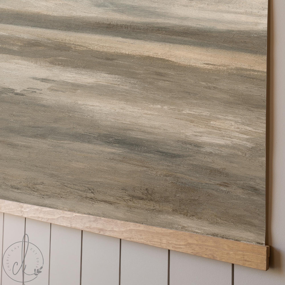 Christian Home Decor | Large Seascape Scripture Wall Art | Bible Verse Canvas Romans 8:39 | T120