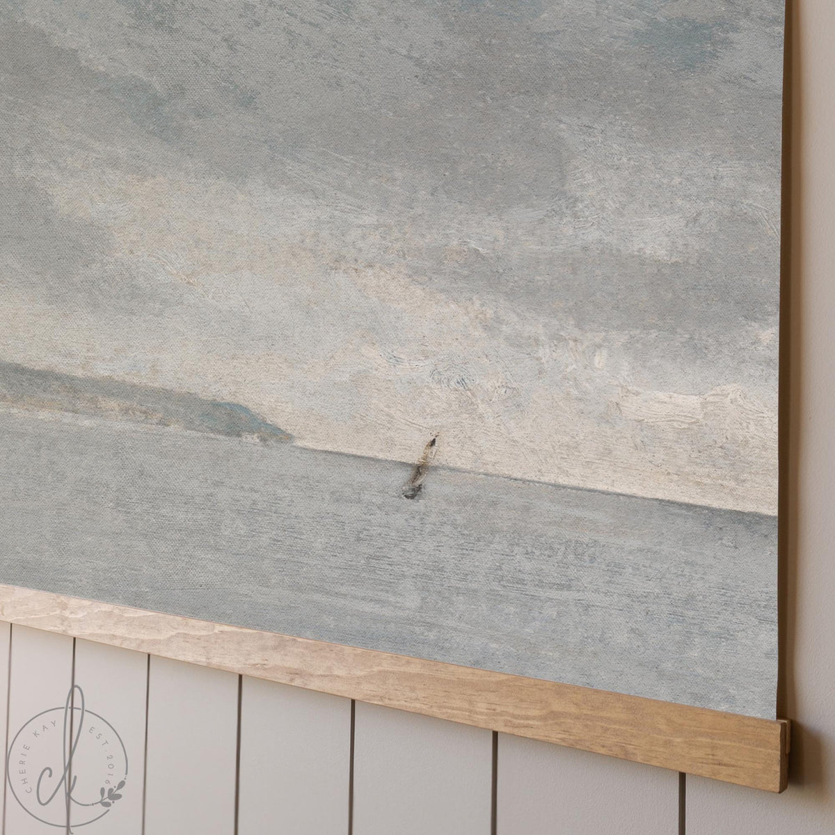 Coastal Art | Large Seascape Wall Hanging | Ocean Landscape Canvas Decor | T122
