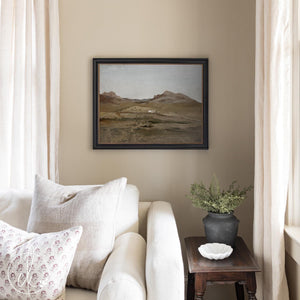Large Scripture Wall Art | 2 Timothy 1:7 Framed Canvas | Christian Mountain Landscape Decor | N29
