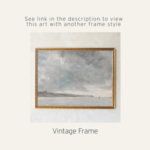 Coastal Art | Large Seascape Wall Hanging | Ocean Landscape Canvas Decor | T122