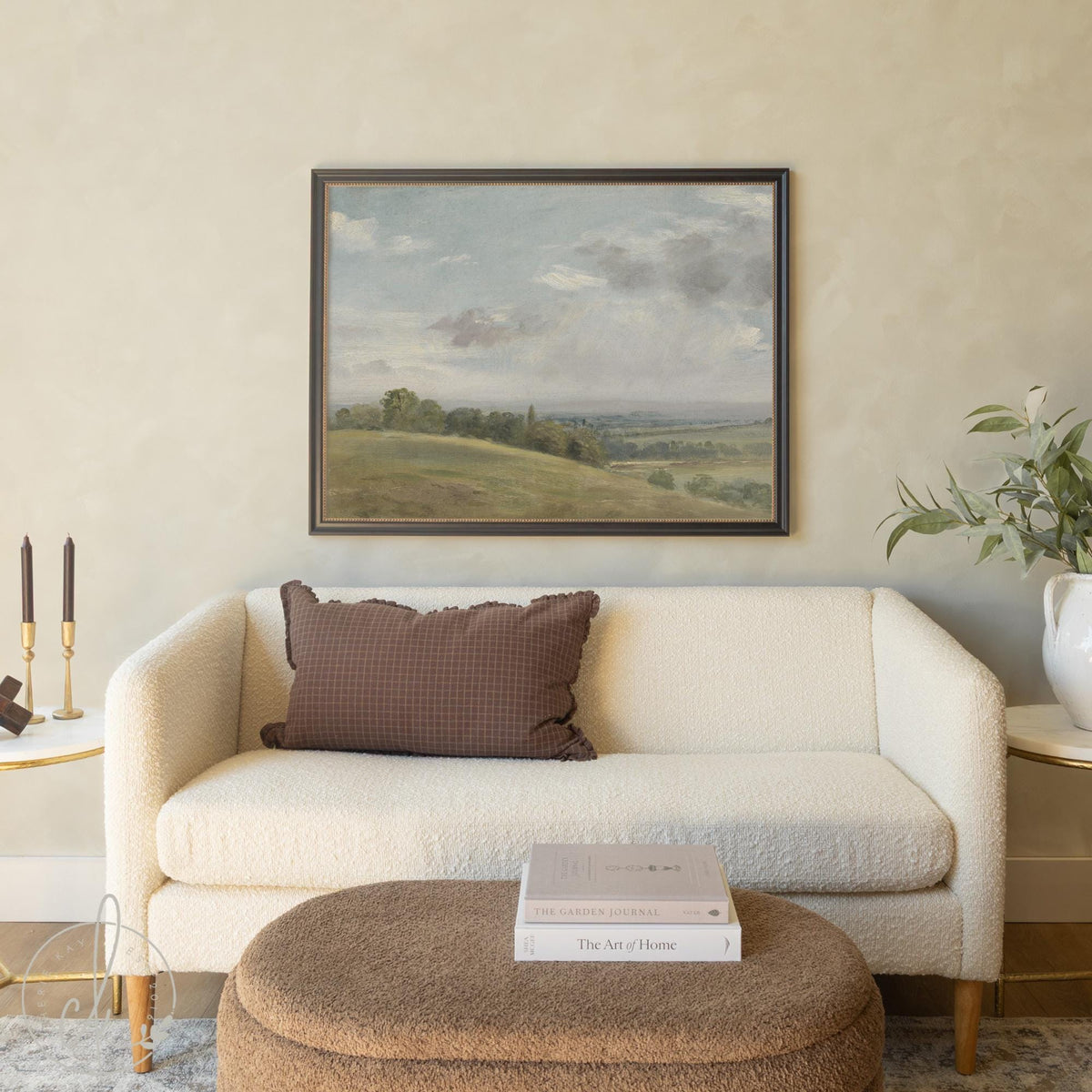 Framed Landscape Wall Art | Psalm 19:14 Bible Verse | Christian Home Decor | N93